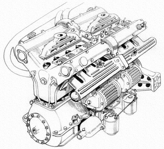 Гоночный двигатель Альфа Ромео